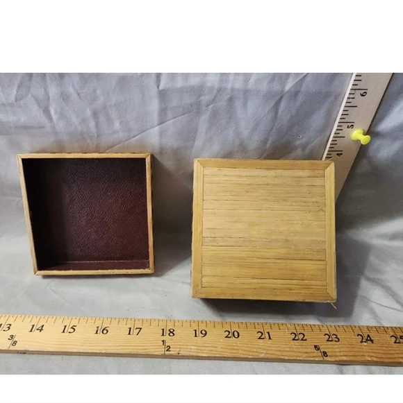 Vintage Handmade Wood Stash Storage Box Hobo/Tramp/Prison Art
